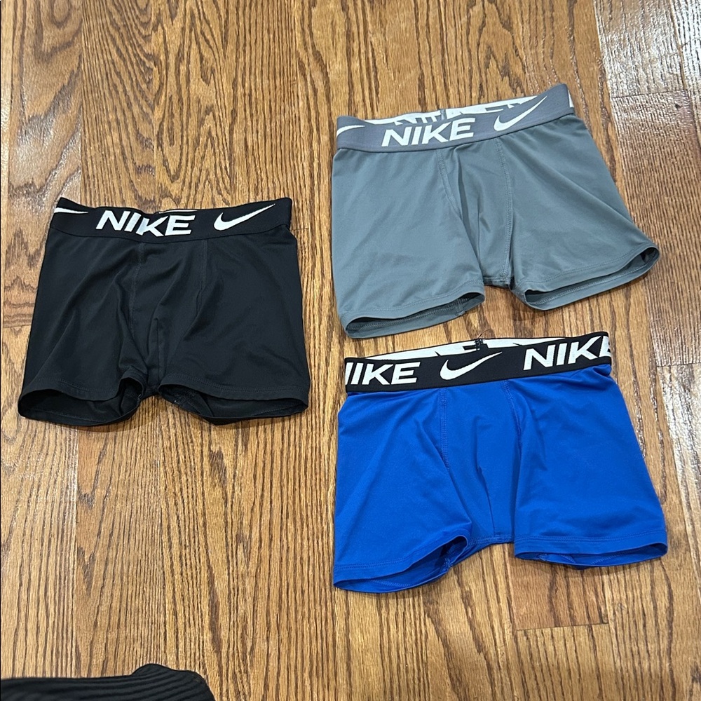 Nike Boxer Briefs Trio - Black, Gray, Blue like new